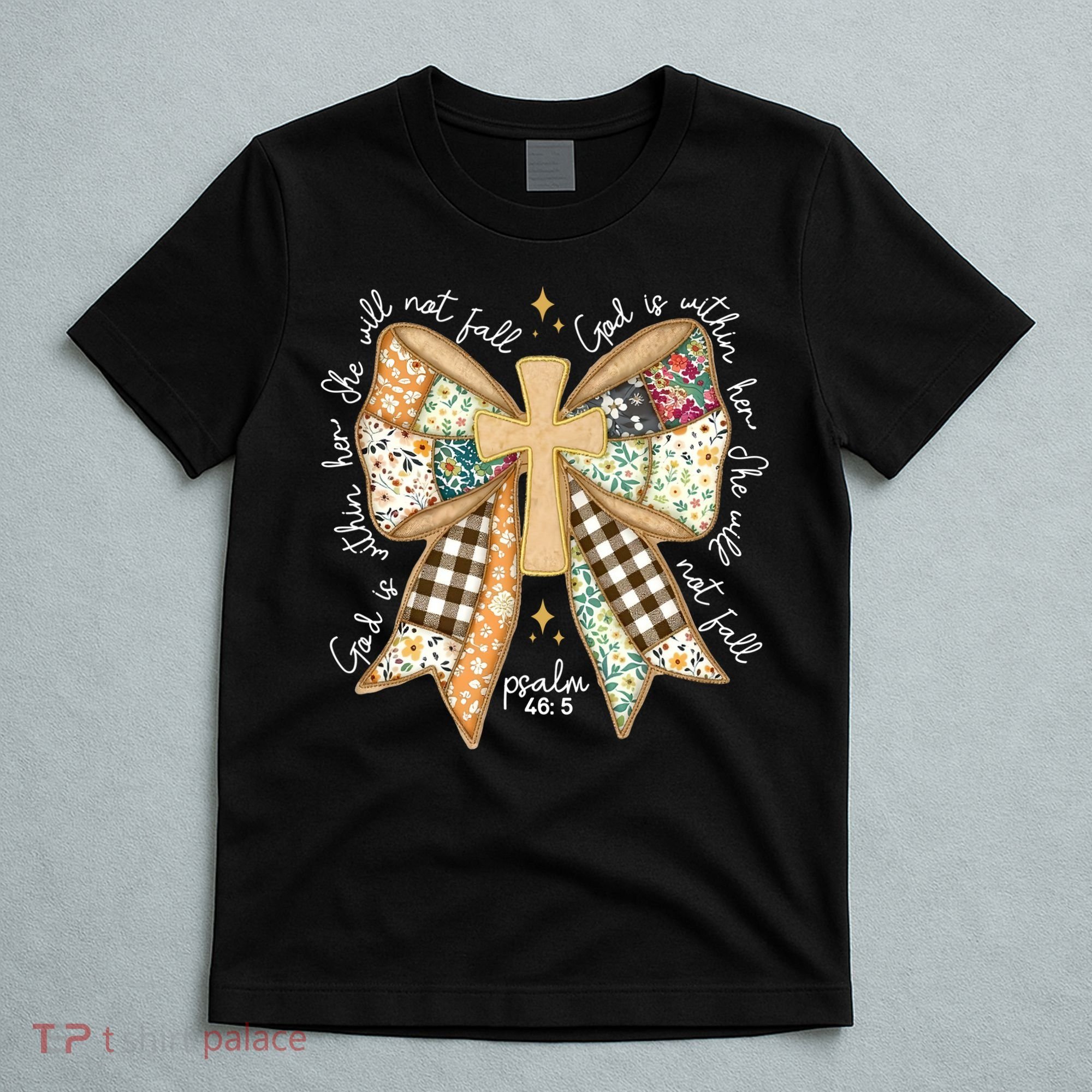 Jesus God Is Within Her Coquette Christian Faith T-Shirt