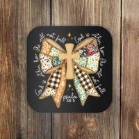 Jesus God Is Within Her Coquette Christian Faith Coaster thumb 0