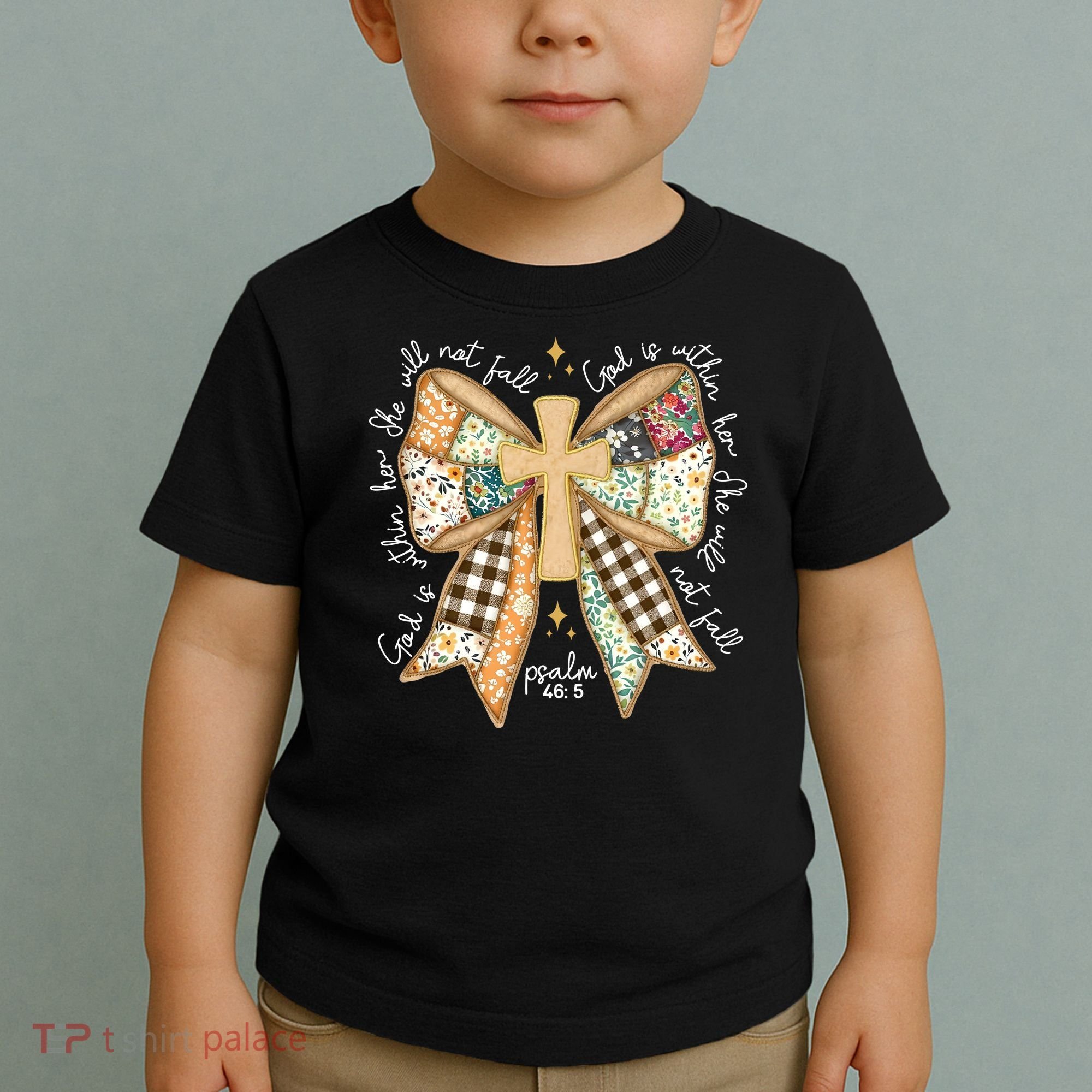Jesus God Is Within Her Coquette Christian Faith Toddler T-Shirt