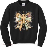 Jesus God Is Within Her Coquette Christian Faith Kids Sweatshirt thumb 0