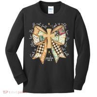 Jesus God Is Within Her Coquette Christian Faith Kids Long Sleeve Shirt thumb 0