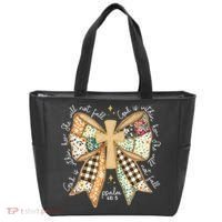 Jesus God Is Within Her Coquette Christian Faith Tote Bag thumb 0