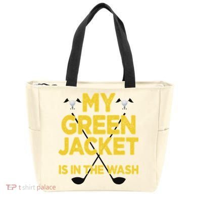 Jacket Green In The Wash Master Golf Golfer Player Tote Bag