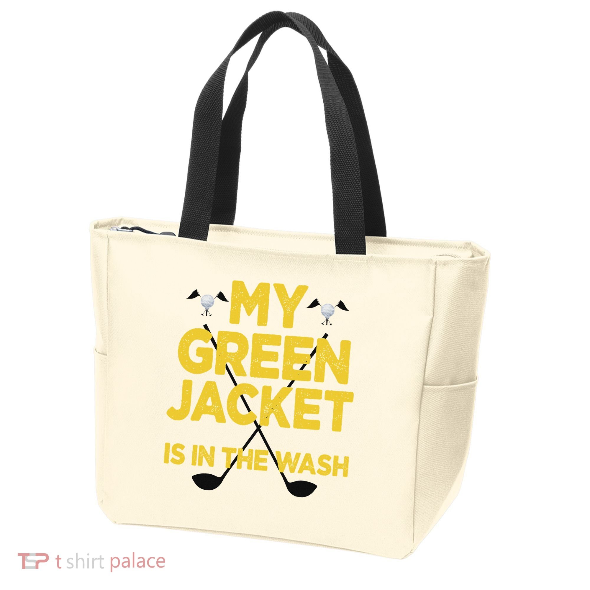 Jacket Green In The Wash Master Golf Golfer Player Tote Bag