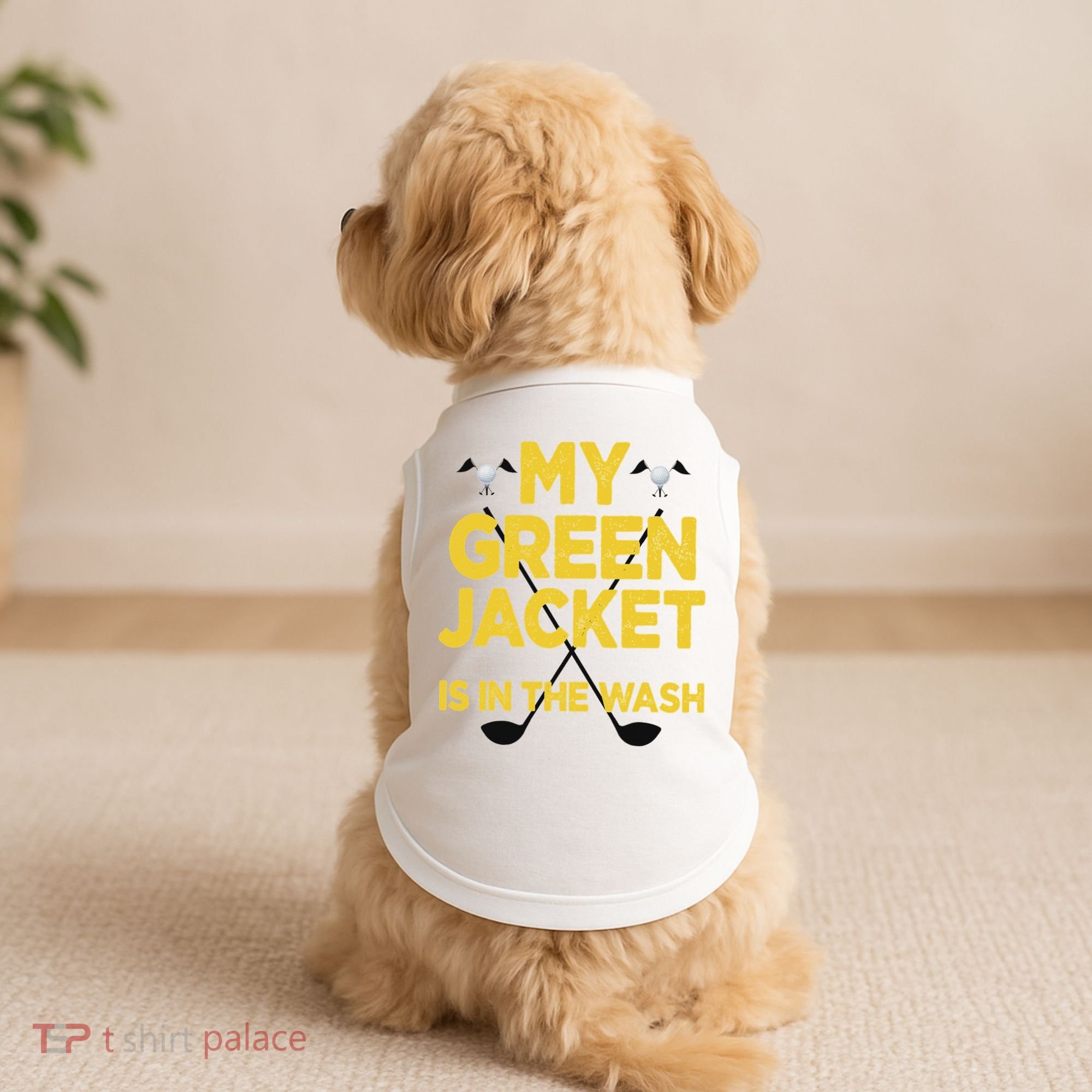 Jacket Green In The Wash Master Golf Golfer Player Doggie Tank