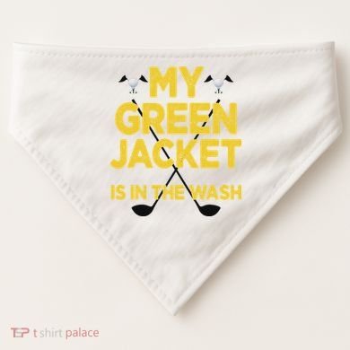 Jacket Green In The Wash Master Golf Golfer Player USA-Made Doggie Bandana