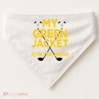 Jacket Green In The Wash Master Golf Golfer Player USA-Made Doggie Bandana thumb 0