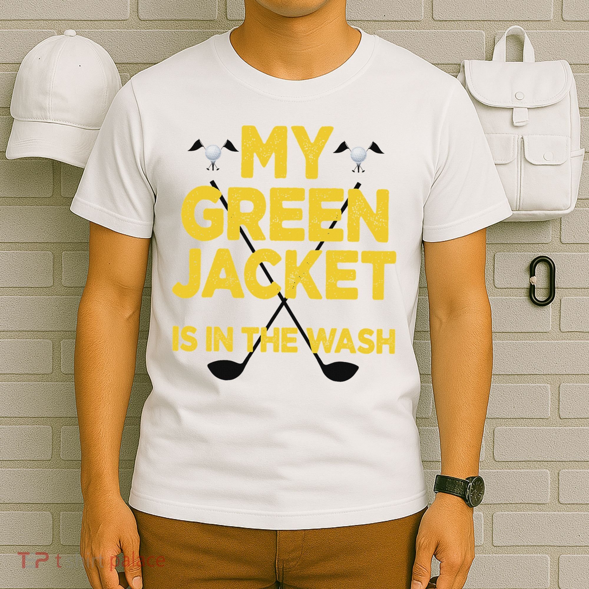 Jacket Green In The Wash Master Golf Golfer Player T-Shirt