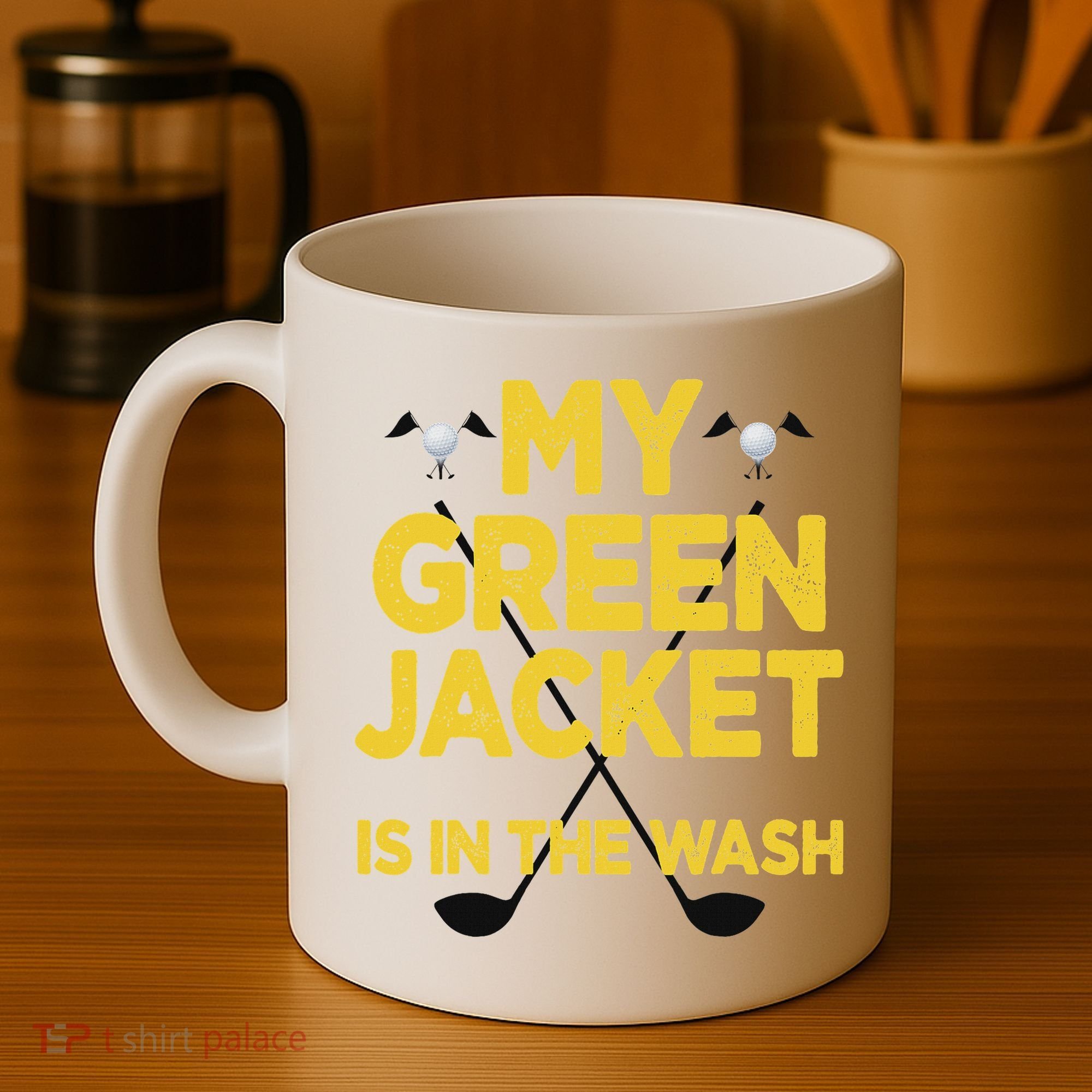 Jacket Green In The Wash Master Golf Golfer Player Coffee Mug