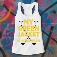 Jacket Green In The Wash Master Golf Golfer Player Women's Tank Top thumb 3