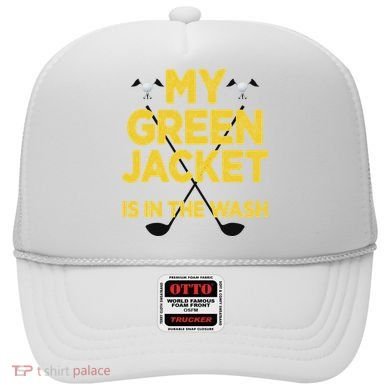 Jacket Green In The Wash Master Golf Golfer Player Hat