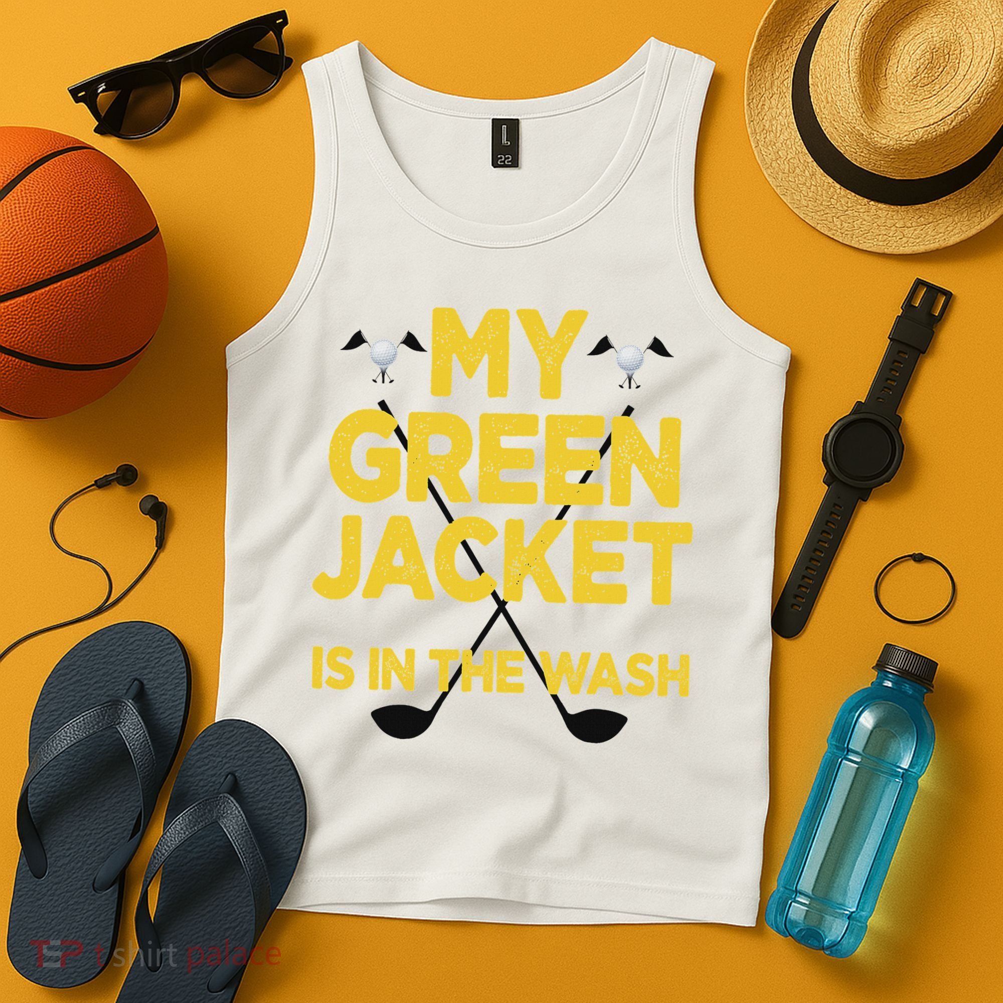 Jacket Green In The Wash Master Golf Golfer Player Tank Top
