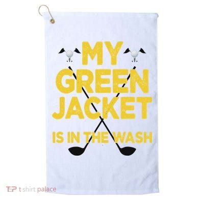 Jacket Green In The Wash Master Golf Golfer Player Golf Towel