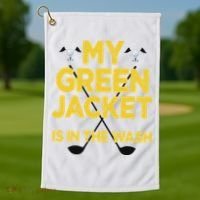 Jacket Green In The Wash Master Golf Golfer Player Golf Towel thumb 1
