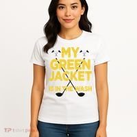 Jacket Green In The Wash Master Golf Golfer Player Women's T-Shirt thumb 4