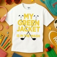 Jacket Green In The Wash Master Golf Golfer Player Kids T-Shirt thumb 3