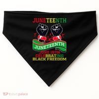 Juneteenth Gift Juneteenth Independence Day, Juneteenth Celebrating Black Freedo USA-Made Doggie Bandana thumb 0