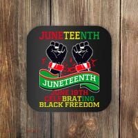 Juneteenth Gift Juneteenth Independence Day, Juneteenth Celebrating Black Freedo Coaster thumb 0