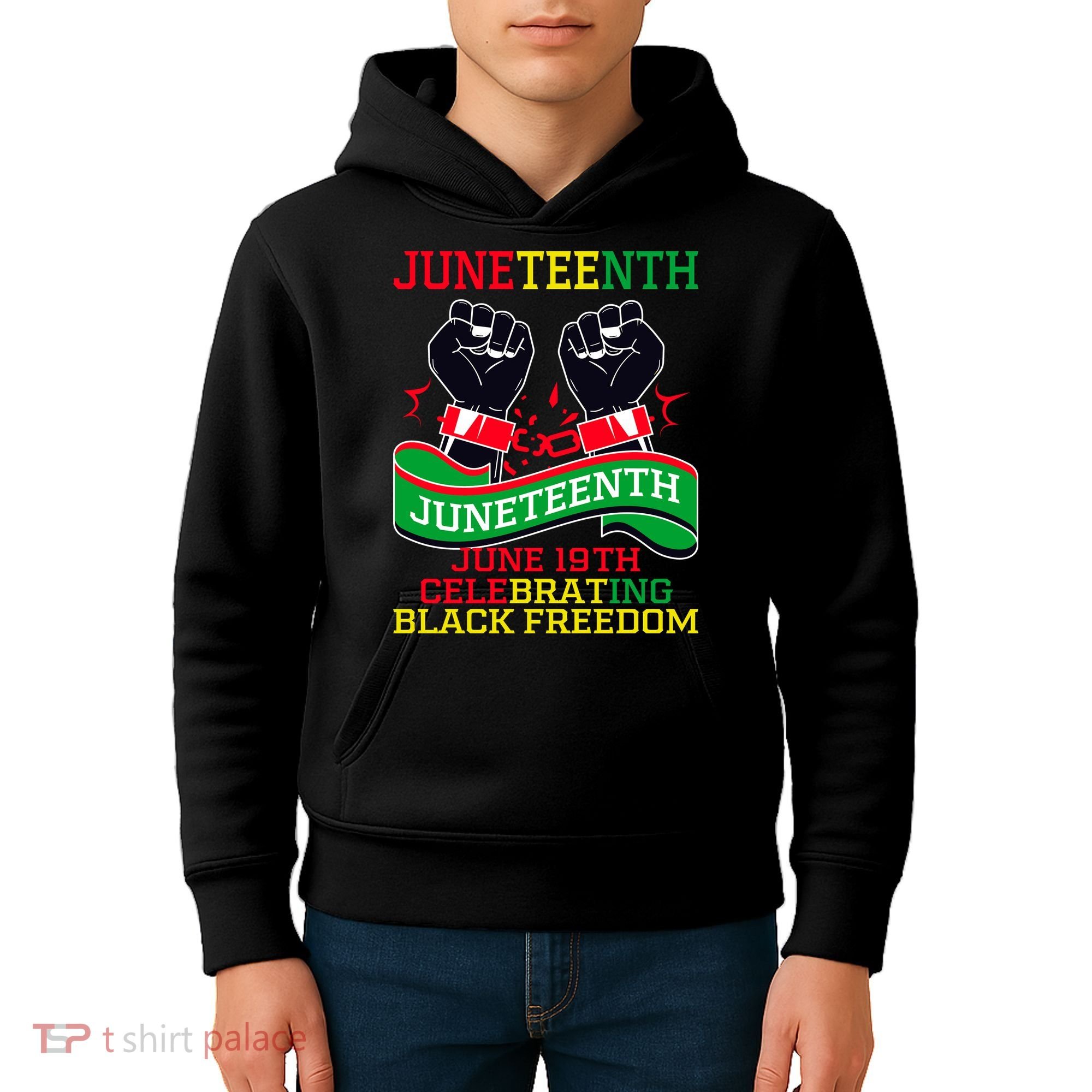 Juneteenth Gift Juneteenth Independence Day, Juneteenth Celebrating Black Freedo Kids Hoodie
