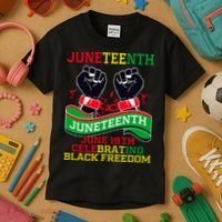 Juneteenth Gift Juneteenth Independence Day, Juneteenth Celebrating Black Freedo Kids T-Shirt thumb 3