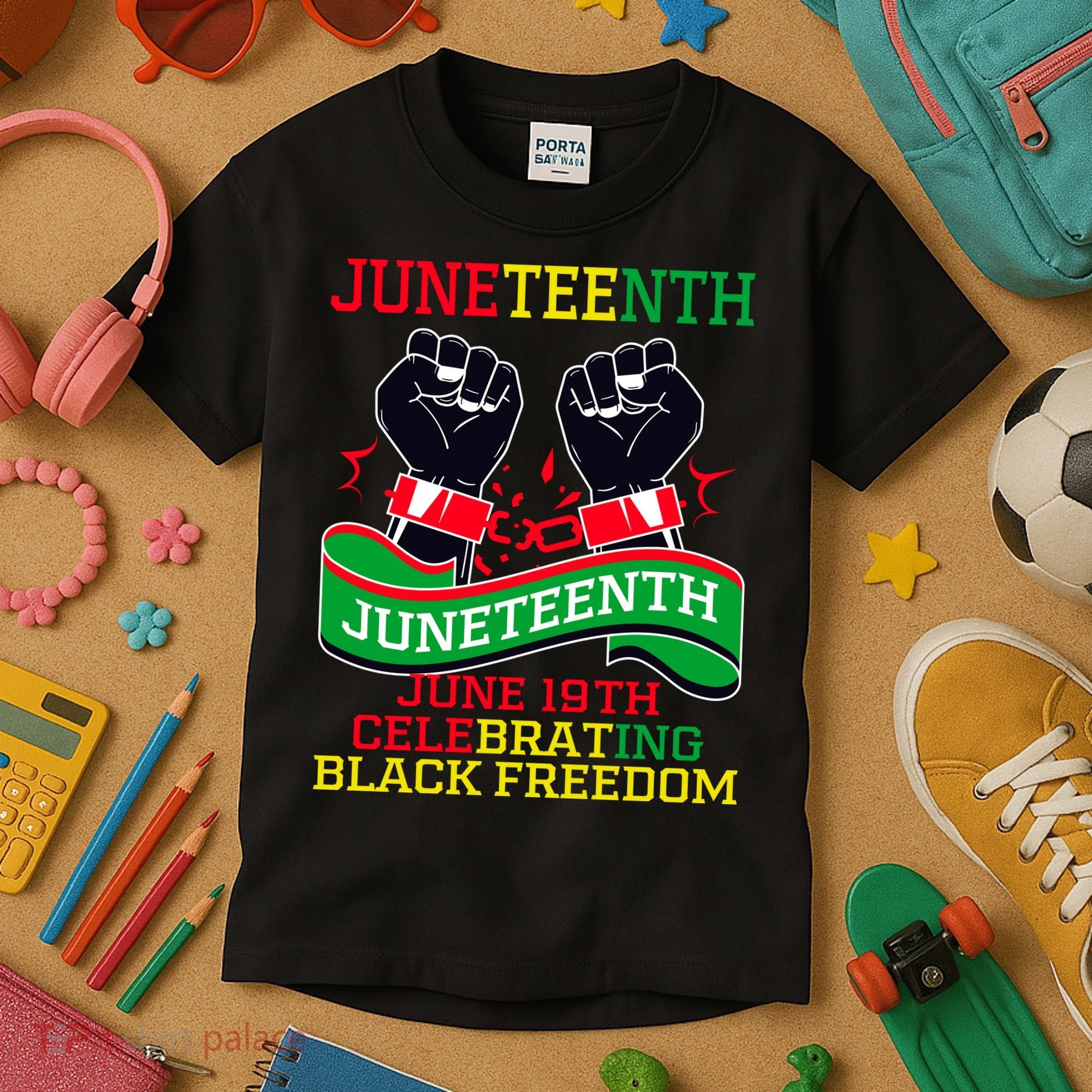Juneteenth Gift Juneteenth Independence Day, Juneteenth Celebrating Black Freedo Kids T-Shirt