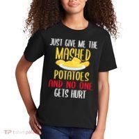 Just Give Me The Mashed Potatoes Funny Thanksgiving Xmas Kids T-Shirt thumb 2