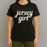 Jersey Girl New Jersey Heart Funny Cute New Jersey Pride T-Shirt thumb 4