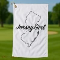 Jersey Girl New Jersey Golf Towel thumb 1