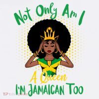 Jamaica Girl Not Only Am I A Queen I'm Jamaican Too Cute Gift Women's Tank Top thumb 5