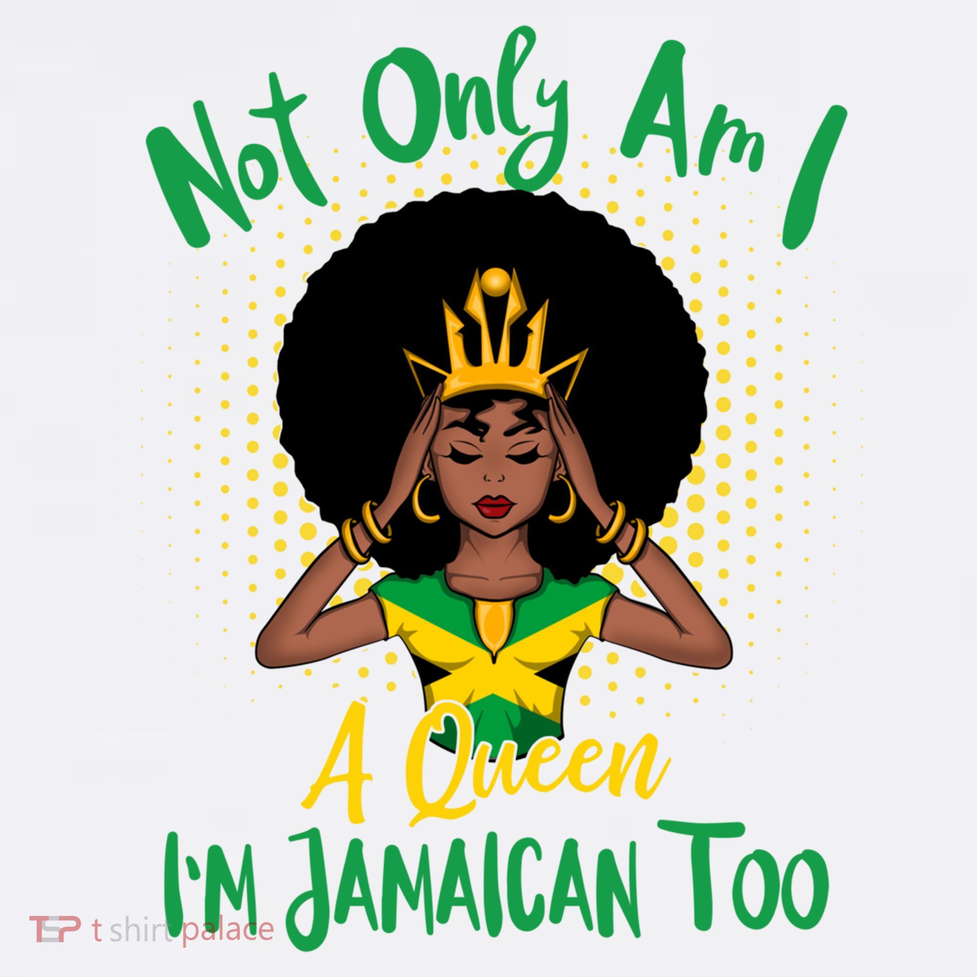Jamaica Girl Not Only Am I A Queen I'm Jamaican Too Cute Gift Women's Tank Top