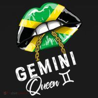 Jamaica Gemini Queen Zodiac Birthday Jamaican Lips Women's Hoodie thumb 2