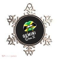Jamaica Gemini Queen Zodiac Birthday Jamaican Lips Ornament thumb 0
