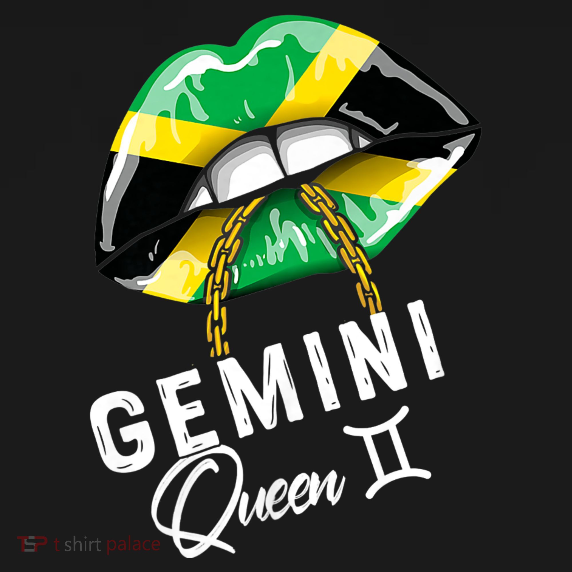 Jamaica Gemini Queen Zodiac Birthday Jamaican Lips Ornament