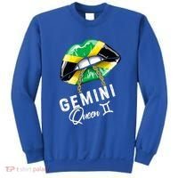 Jamaica Gemini Queen Zodiac Birthday Jamaican Lips Sweatshirt thumb 0