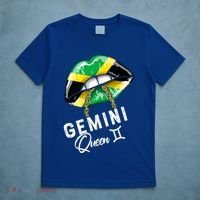 Jamaica Gemini Queen Zodiac Birthday Jamaican Lips T-Shirt thumb 5