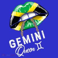 Jamaica Gemini Queen Zodiac Birthday Jamaican Lips T-Shirt thumb 7