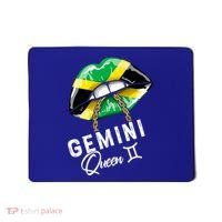 Jamaica Gemini Queen Zodiac Birthday Jamaican Lips Mousepad thumb 0