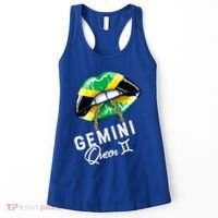 Jamaica Gemini Queen Zodiac Birthday Jamaican Lips Women's Tank Top thumb 0