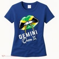 Jamaica Gemini Queen Zodiac Birthday Jamaican Lips Women's T-Shirt thumb 0