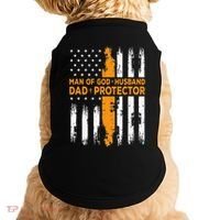Jesus God Religious Man Of God Husband Dad Protector Doggie Tank thumb 0