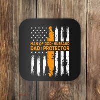 Jesus God Religious Man Of God Husband Dad Protector Coaster thumb 0