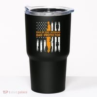 Jesus God Religious Man Of God Husband Dad Protector Tumbler thumb 0