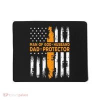 Jesus God Religious Man Of God Husband Dad Protector Mousepad thumb 0