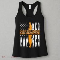 Jesus God Religious Man Of God Husband Dad Protector Women's Tank Top thumb 3