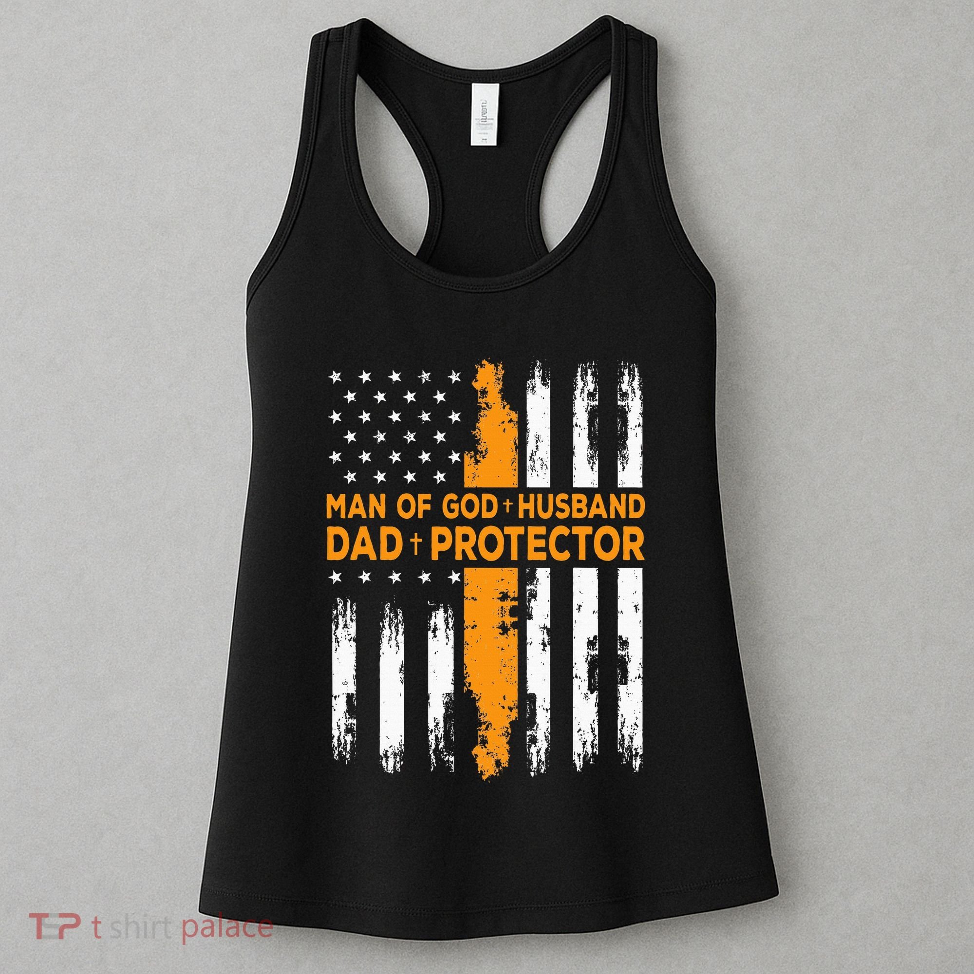 Jesus God Religious Man Of God Husband Dad Protector Women's Tank Top