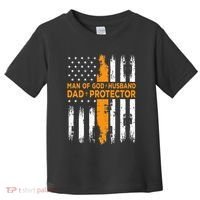 Jesus God Religious Man Of God Husband Dad Protector Toddler T-Shirt thumb 0