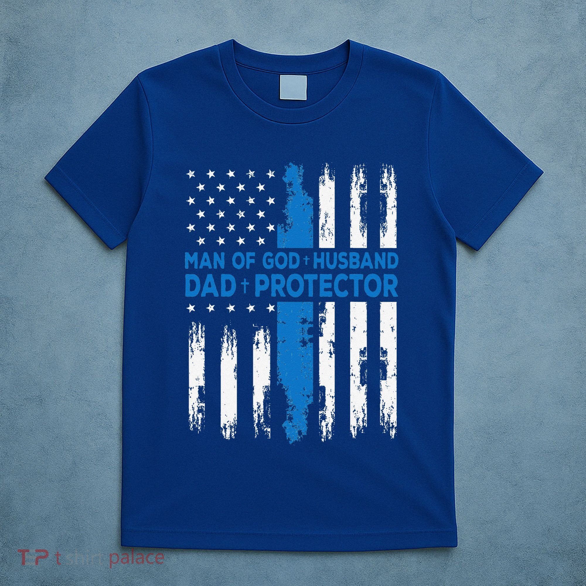 Jesus God Religious Man Of God Husband Dad Protector T-Shirt