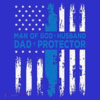 Jesus God Religious Man Of God Husband Dad Protector T-Shirt thumb 7