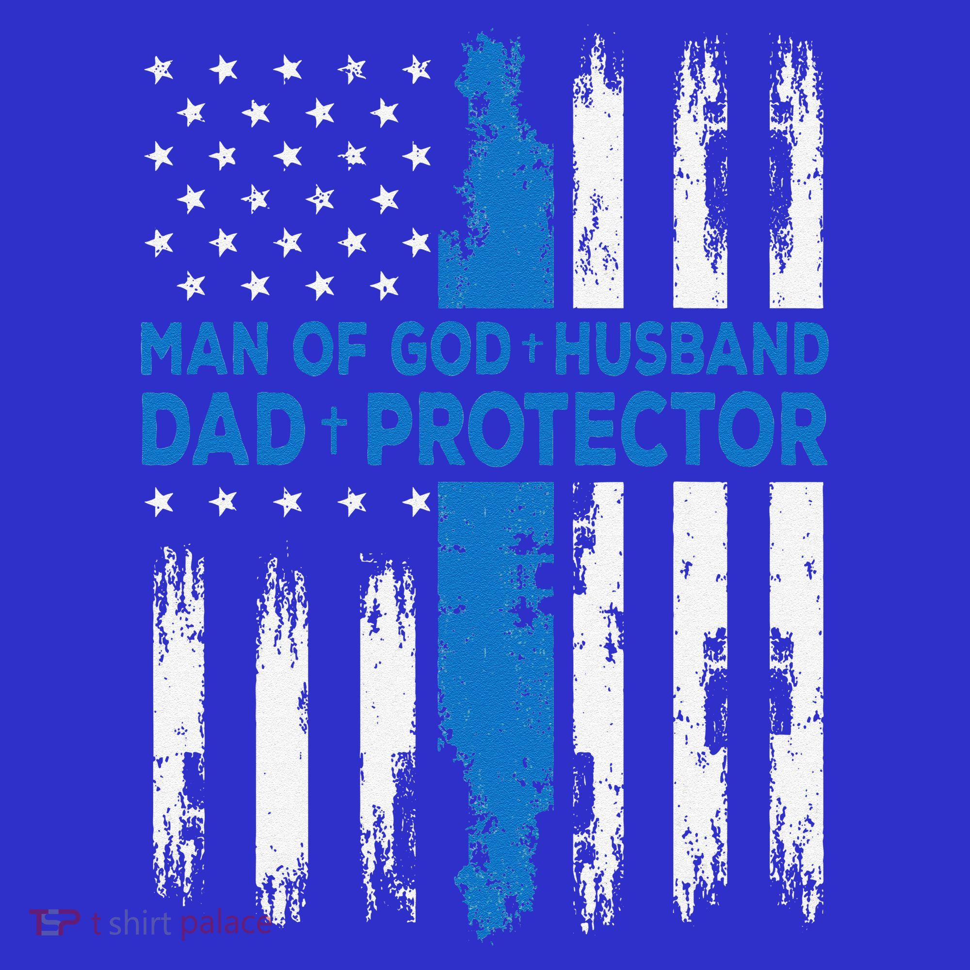 Jesus God Religious Man Of God Husband Dad Protector T-Shirt