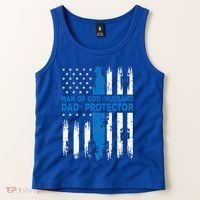 Jesus God Religious Man Of God Husband Dad Protector Tank Top thumb 2